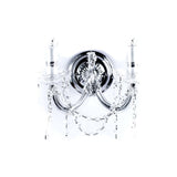 ARBOTANTE LUJO TIPO CANDIL CHROME 2 LUCES E12 (NO INCLUIDOS) GAMALUX *** HA. LUMI ***