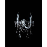 ARBOTANTE LUJO TIPO CANDIL CHROME 2 LUCES E12 (NO INCLUIDOS) GAMALUX *** HA. LUMI ***