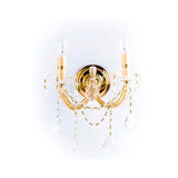 ARBOTANTE LUJO TIPO CANDIL GOLD 2 LUCES E12 (NO INCLUIDOS) GAMALUX *** HA. LUMI ***