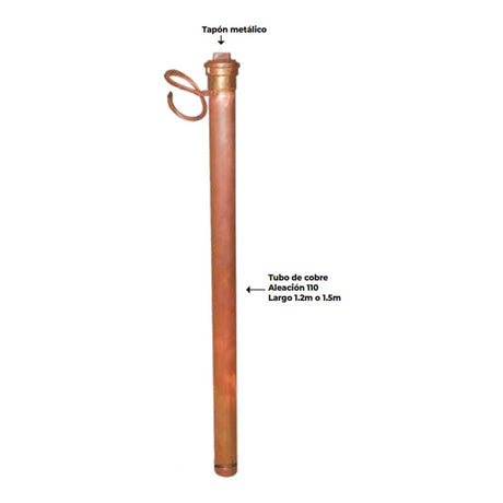 ELECTRODO TIPO ROD 21/2 X 1.20 MT