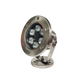 LUMINARIO SUMERGIBLE 6W DIRIGIBLE RGB MUNDO LUCIDO