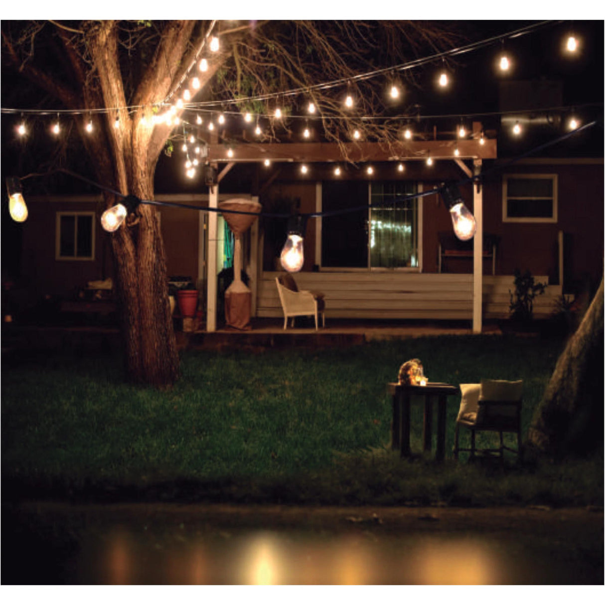 EXTENSION RETRO 10 LUCES E26 NEGRO 10MTS 600W MAX 130V ***NO INCLUYE FOCOS*** *** HA. LUMI ***