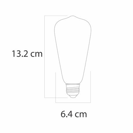 FOCO LED COOPER ST64 2.5W MULTICOLOR FLASH E26 130V *** HA. LUMI ***
