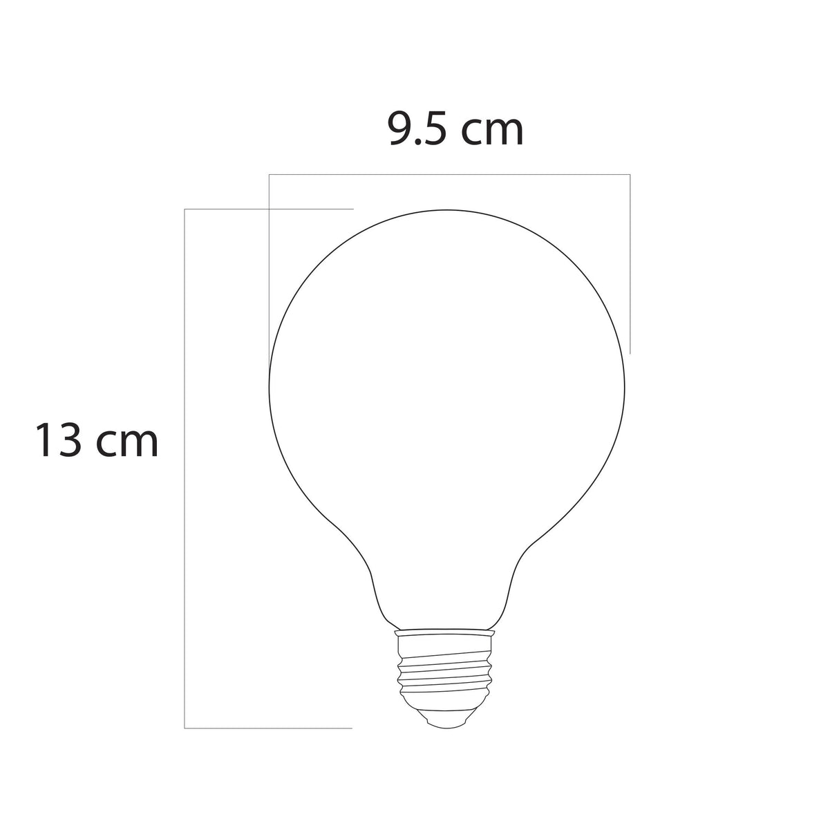 FOCO LED COOPER G95 2.5W 20K E26 130V *** HA. LUMI ***
