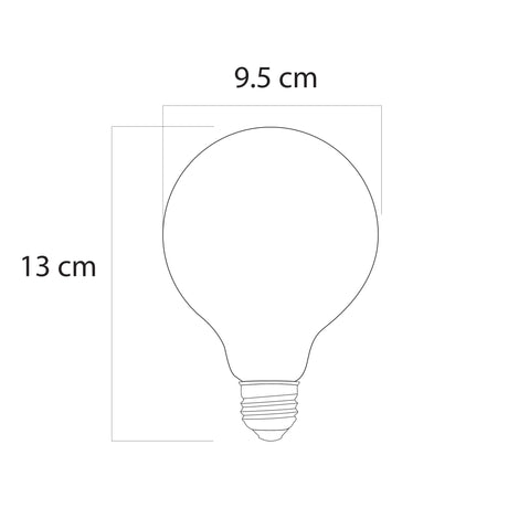 FOCO LED COOPER G95 2.5W 20K E26 130V *** HA. LUMI ***