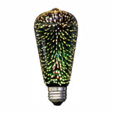 FOCO LED 3D ST64 MULTICOLOR 6W E26 130V *** HA. LUMI ***