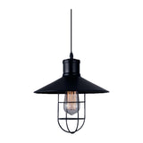 LUMINARIO COLGANTE RETRO SD-10/N 1 LUZ E26 130V 60W MAX NEGRO SAGLITE DECO *** HA. LUMI ***