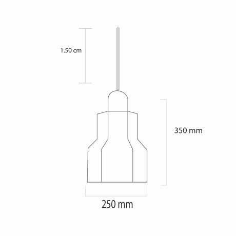 LUMINARIO COLGANTE RETRO SD-13/N 1 LUZ E26 130V 60W MAX NEGRO SAGLITE DECO *** HA. LUMI ***