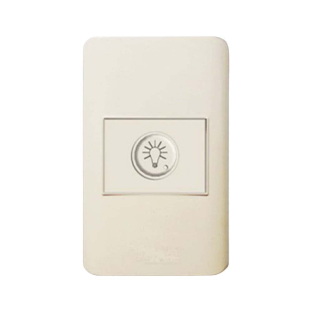 DIMMER SENCILLO ATENUABLE 127V P/LAMP INCANDESCENTE Y LED 800W MARFIL MCA SUPPLIER *** OFRECER DE8M CEISA ***