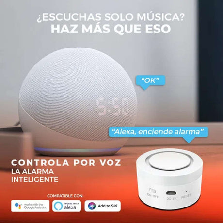 ALARMA INTELIGENTE WIFI ILUMINACION LED CONTROL REMOTO INCLUIDO COMPATIBLE CON APP MOVIL