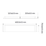 LUMIN. SMD LED SLIM INT. 18W AC90-260V 6000K MEGAMEX *** EXH ***