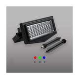 LUMINARIA DE CARGO SOLAR RGB 44LEDS IP65 NEGRO