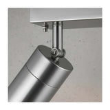 LUMINARIO RESIDENCIAL PARA INTERIOR A TECHO PLATA 70W/2XGU10 IP44 BASE GU10 NO INCLUIDA