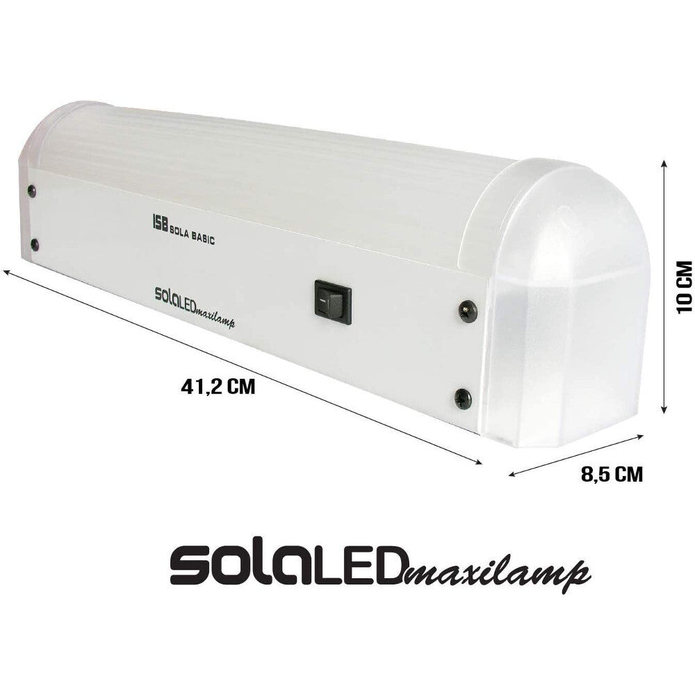 LAMPARA DE EMERGENCIA SOLALED MAXILAMP 600ML 5HR DE RESPALDO 127V SOLA BASIC