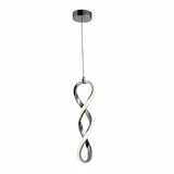 CANDIL LAMPARA COLGANTE LED SPIRAL CON 3 CAMBIOS DE LUZ PUEDE COLGAR HASTA 3 MTS DE ALTURA 40W CROMO LUXICA