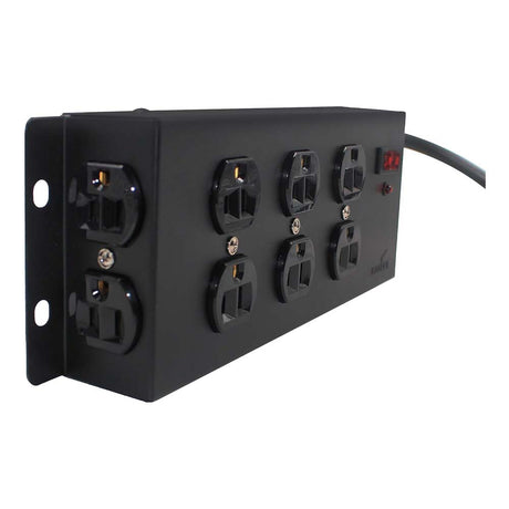 SUPRESOR PICOS 8 OUTLETS INDUSTRIAL NEGRO