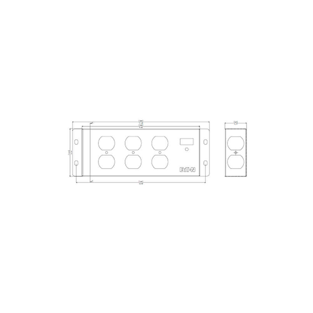 SUPRESOR PICOS 8 OUTLETS INDUSTRIAL GRIS