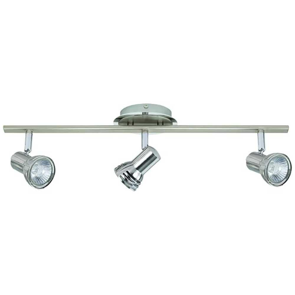 LUMINARIA METALICA SATIN DIRIGIBLE P/3 FOCOS GU10 MEDIO GIRO