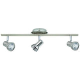 LUMINARIA METALICA SATIN DIRIGIBLE P/3 FOCOS GU10 MEDIO GIRO