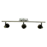 LUMINARIA METALICA SATIN DIRIGIBLE P/3 FOCOS GU10 MEDIO GIRO