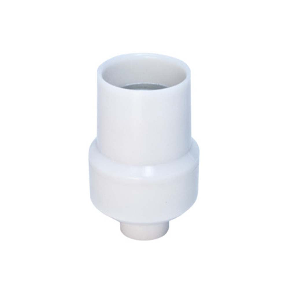 PORTALAMPARA CON ROSCA PARA NIPLE E26 125V 660W  BLANCA