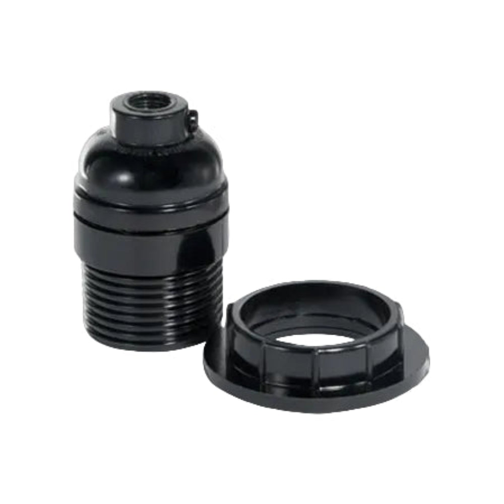 PORTALAMPARA NEGRO CON CONTRATUERCA P/NIPLE 250V 660W  SP-7021