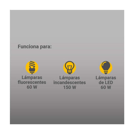 PORTALAMPARA NEGRO E26 CON SENSOR 125V/150W SUPPLIER