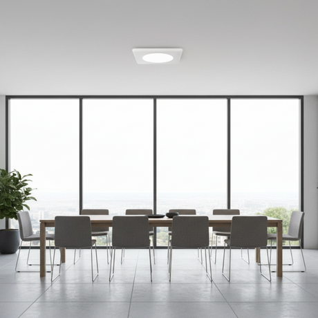 SOLALED DOWNLIGHT CUADRADO SQUARE 9W. 127V. 6500 K SOBRE PONER-EMPOTRAR BLANCO *** SIN TIEMPO DE ENTREGA ***