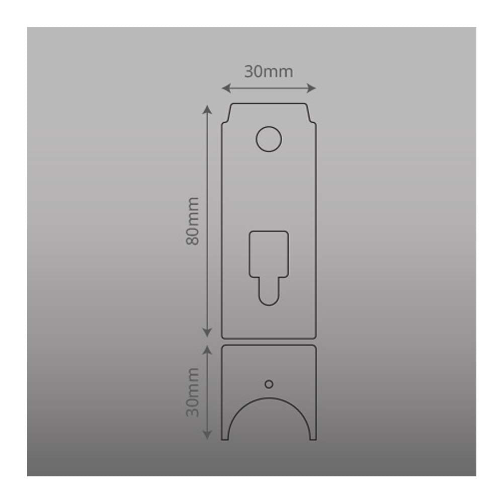 MENSULA ANODIZADA PARA BASE DE FOTOCELDA