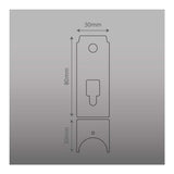 MENSULA ANODIZADA PARA BASE DE FOTOCELDA