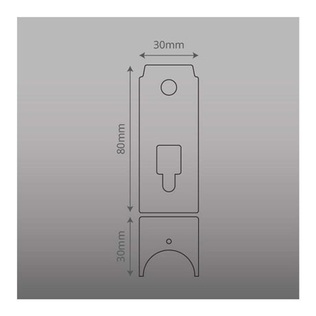 MENSULA ANODIZADA PARA BASE DE FOTOCELDA