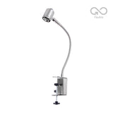LÁMPARA DE ESCRITORIO TECNOLITE CON ABRAZADERA 6W LUZ SUAVE CÁLIDA FLEXIBLE FOCO GU10 INCLUIDO