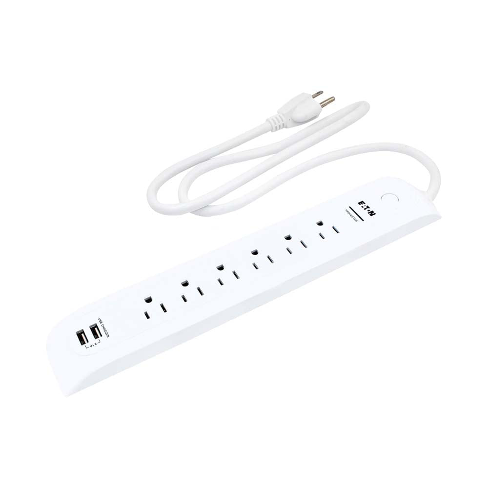 BARRA MULTICONTACTOS DE 6 SALIDAS 5-15 Y 2 PUERTOS USB ARROW HART