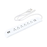BARRA MULTICONTACTOS DE 6 SALIDAS 5-15 Y 2 PUERTOS USB ARROW HART