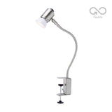 LÁMPARA DE ESCRITORIO TECNOLITE CON ABRAZADERA 6W LUZ SUAVE CÁLIDA FLEXIBLE FOCO GU10 INCLUIDO