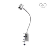 LÁMPARA DE ESCRITORIO TECNOLITE CON ABRAZADERA 6W LUZ SUAVE CÁLIDA FLEXIBLE FOCO GU10 INCLUIDO