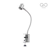 LÁMPARA DE ESCRITORIO TECNOLITE CON ABRAZADERA 6W LUZ SUAVE CÁLIDA FLEXIBLE FOCO GU10 INCLUIDO