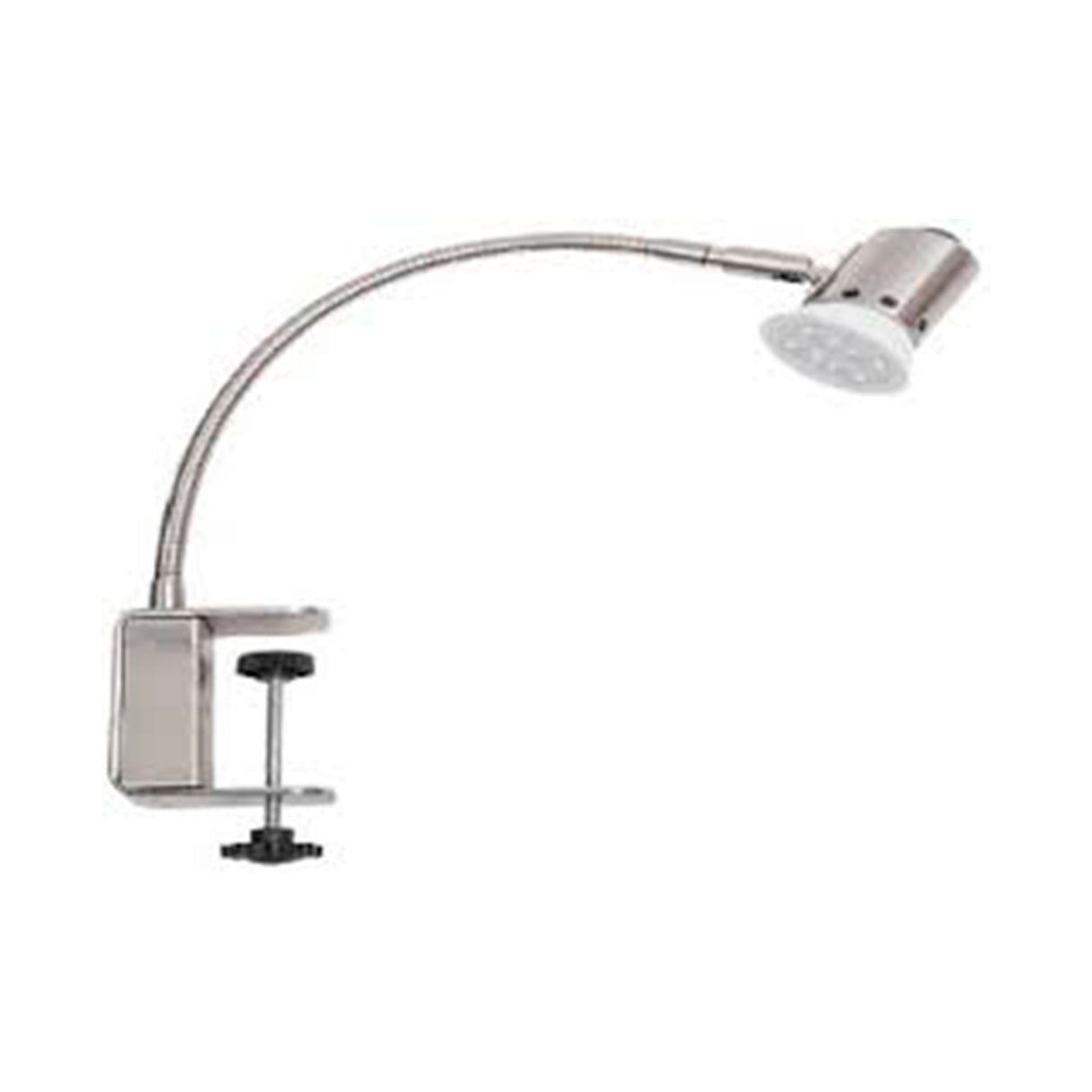 LÁMPARA DE ESCRITORIO TECNOLITE CON ABRAZADERA 6W LUZ SUAVE CÁLIDA FLEXIBLE FOCO GU10 INCLUIDO