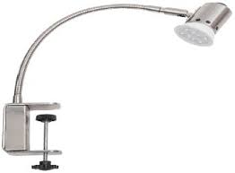 LÁMPARA DE ESCRITORIO TECNOLITE CON ABRAZADERA 6W LUZ SUAVE CÁLIDA FLEXIBLE FOCO GU10 INCLUIDO