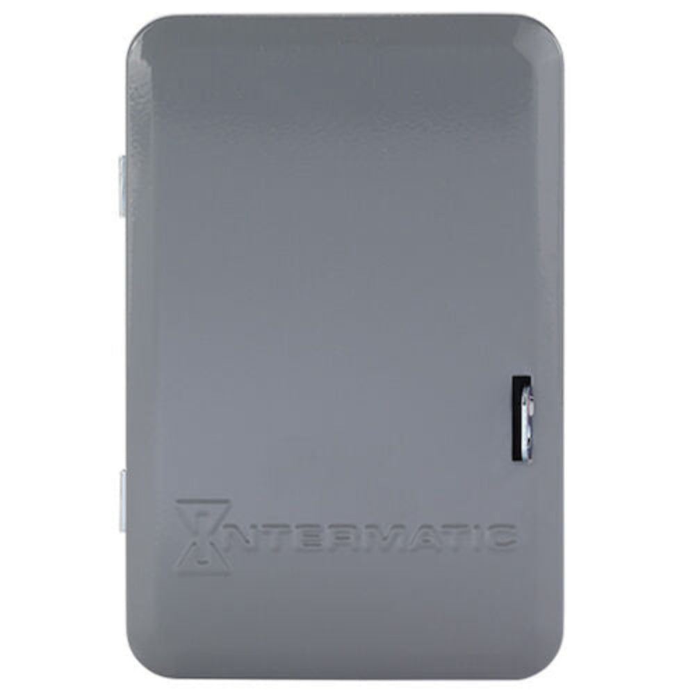 TEMPORIZADOR MECANICO 24HRS. 120VCA. INTERVALO DE 1HR. SPST CON CAJA METALICA PARA INTERIOR INTERMATIC