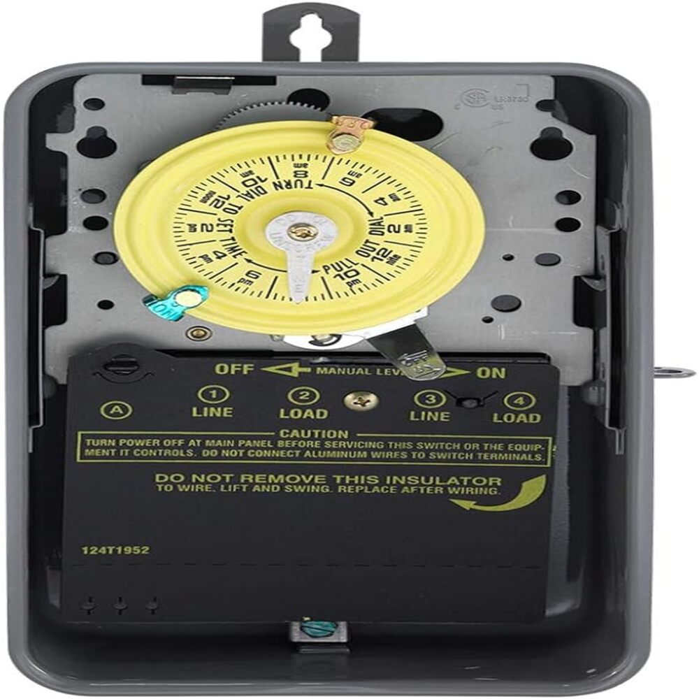 TEMPORIZADOR MECANICO 24HRS. 208-277VCA. INTERVALO DE 1HR. DPST CON CAJA METALICA PARA INTERIOR INTERMATIC