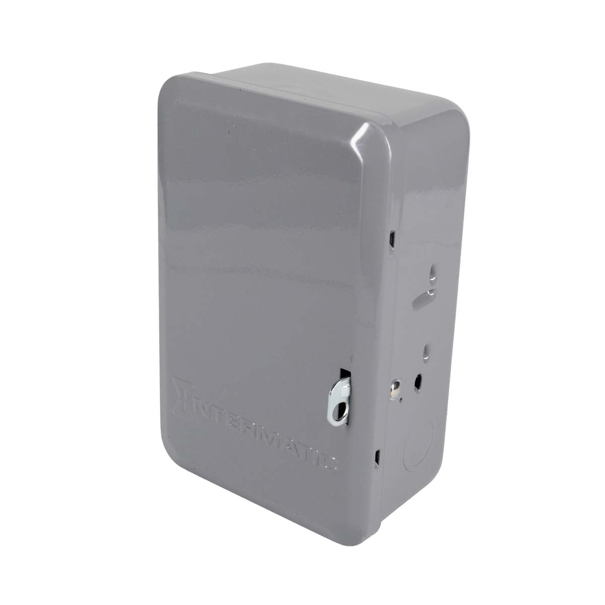 TEMPORIZADOR MECANICO 24HRS. 208-277VCA. INTERVALO DE 1HR. DPST CON CAJA METALICA PARA INTERIOR INTERMATIC