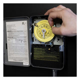 TEMPORIZADOR MECANICO 24HRS. 208-277VCA. INTERVALO DE 1HR. DPST CON CAJA METALICA PARA INTERIOR INTERMATIC