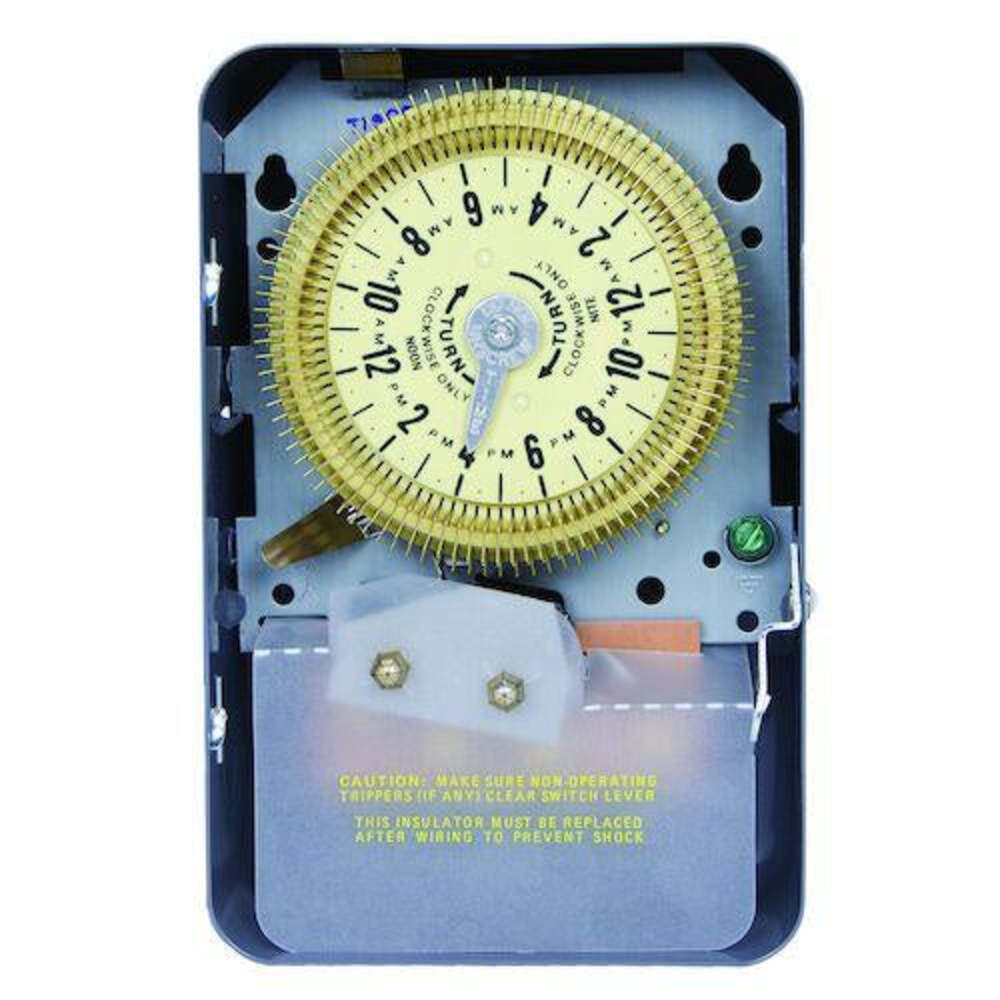 TEMPORIZADOR MECANICO 24HRS. 125VCA. INTERVALO DE 15MINS. SPDT CON CAJA METALICA PARA INTERIOR INTERMATIC