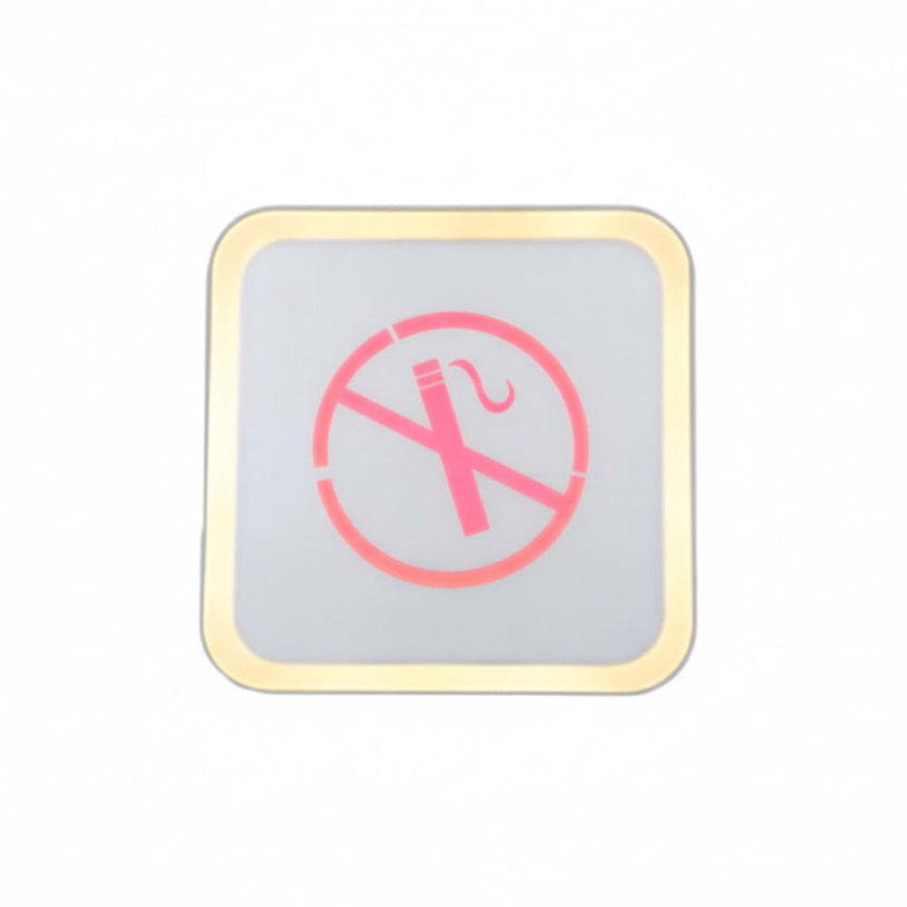 SENALAMIENTO 175*175  CON MARCO DE LUZ LED 18W NO FUMAR ALUZETY ***HAE 2024***