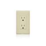 CONTACTO DUPLEX TAMPER RESISTANT 15A/125V. 2P-3V MARFIL *** OFRECER LEV005 ***