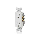 CONTACTO DUPLEX TAMPER RESISTANT 15A/125V. 2P-3V BLANCO *** OFRECER 012-16252-00W O 1107W O LEV010 ***