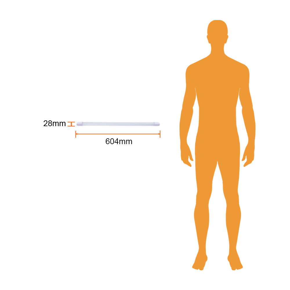 LAMP LED TUBOS (VIDIRIO) 9W 100-127V 4000KG 13800LM ***CONEXION DE LOS DOS LADOS*** ***TECNOLITE HAE***