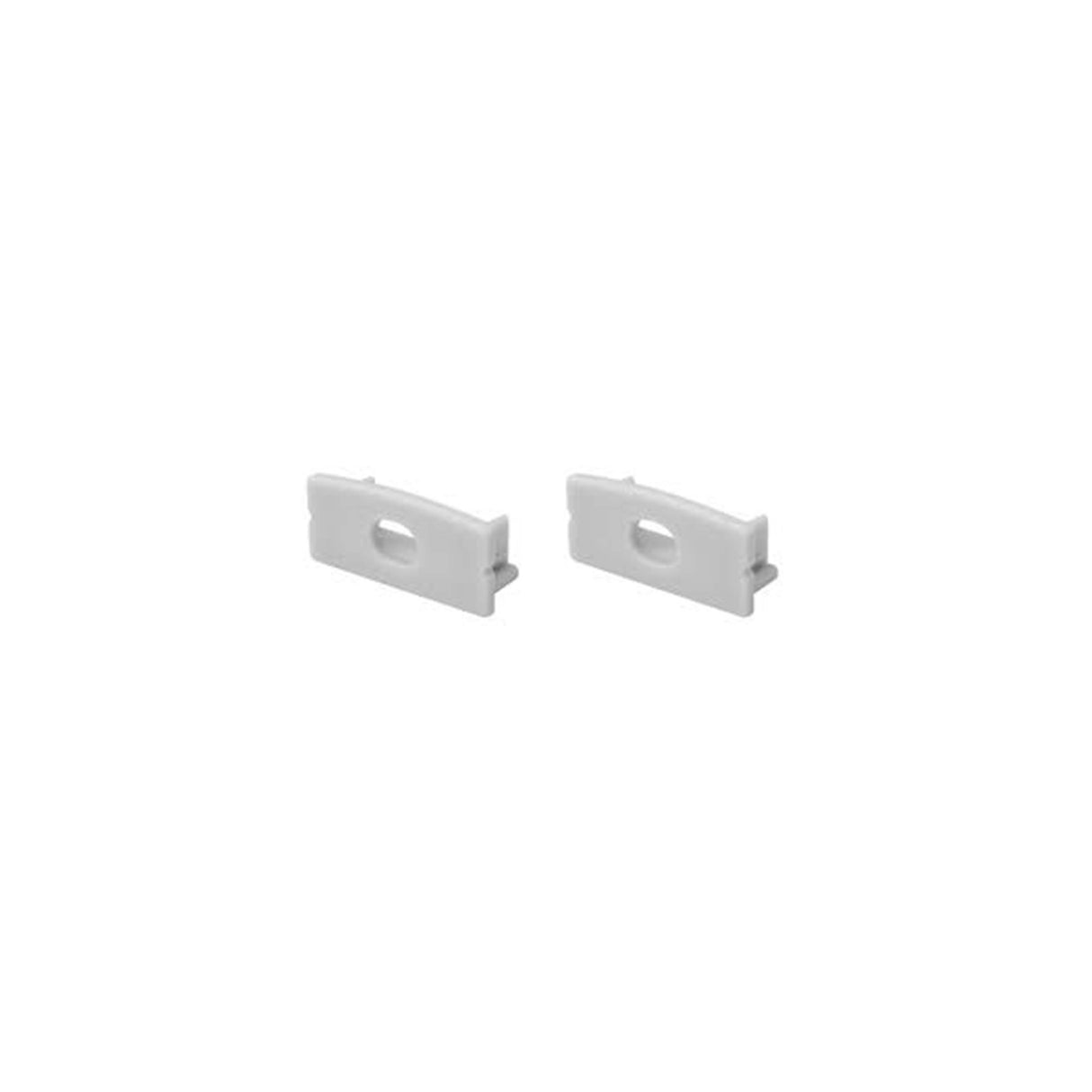 KIT DE 2 TAPAS LATERALES PARA PERFIL DE ALUMINIO ILUPA1205 DE PLASTICO MCA ILUMILEDS