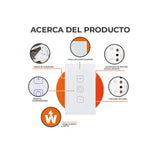 DIMMER 1C WIFI C/NEUTRO COLOR BLANCO